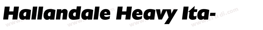Hallandale Heavy Ita字体转换